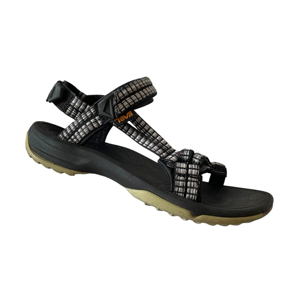 TEVA Fi Lite Womens Black Gray Sandals Strappy Hiking Outdoor Walking Shoe